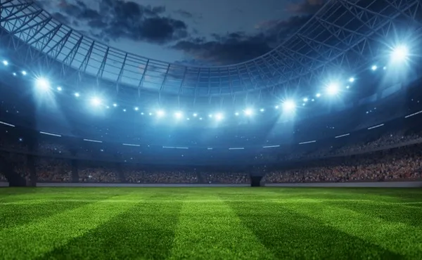 开云体育法甲球场全景夜景灯光璀璨